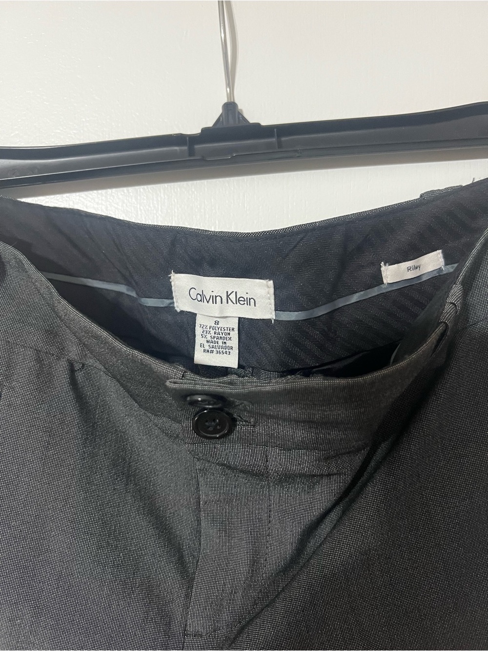 Calvin Klein Women’s Gray Dress Slacks - Classic Straight Fit - Picture 2 of 4